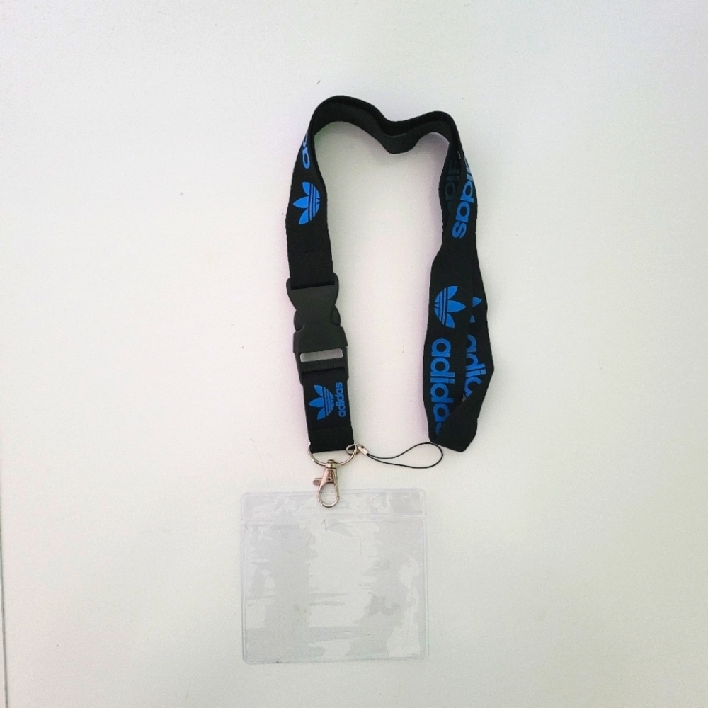 G5. Best Sport Unisex Adidas Blue One Size Lanyard & Vaccine Card Holder